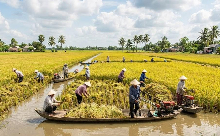 Giá lúa gạo ngày 28/6: Lúa tươi giảm nhẹ, gạo xuất khẩu đi ngang ở mức 450 USD/tấn