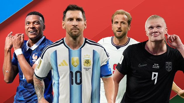 Cuộc đua Chiếc giày vàng World Cup 2026: Kane và Haaland phả hơi nóng vào Messi, Mbappe