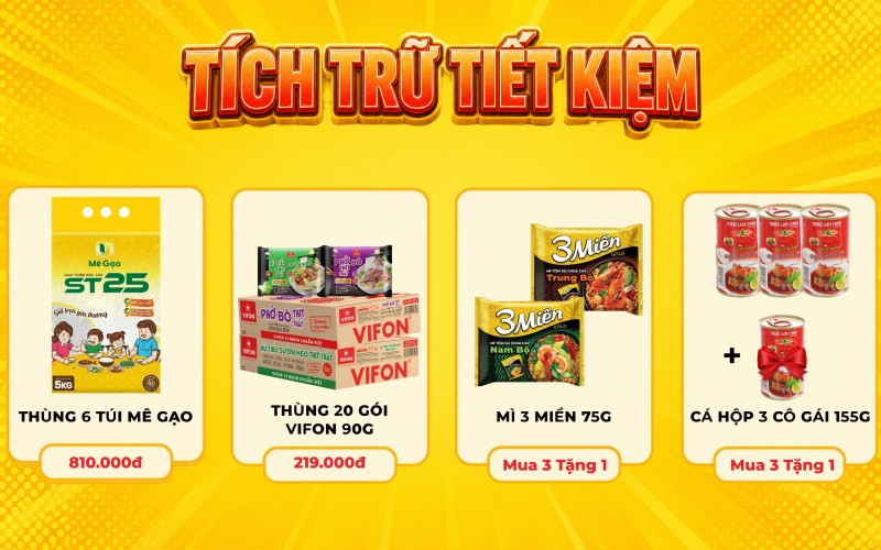 Mẹo tích trữ thực phẩm thiết yếu tiết kiệm đến 360.000 đồng cho gia đình