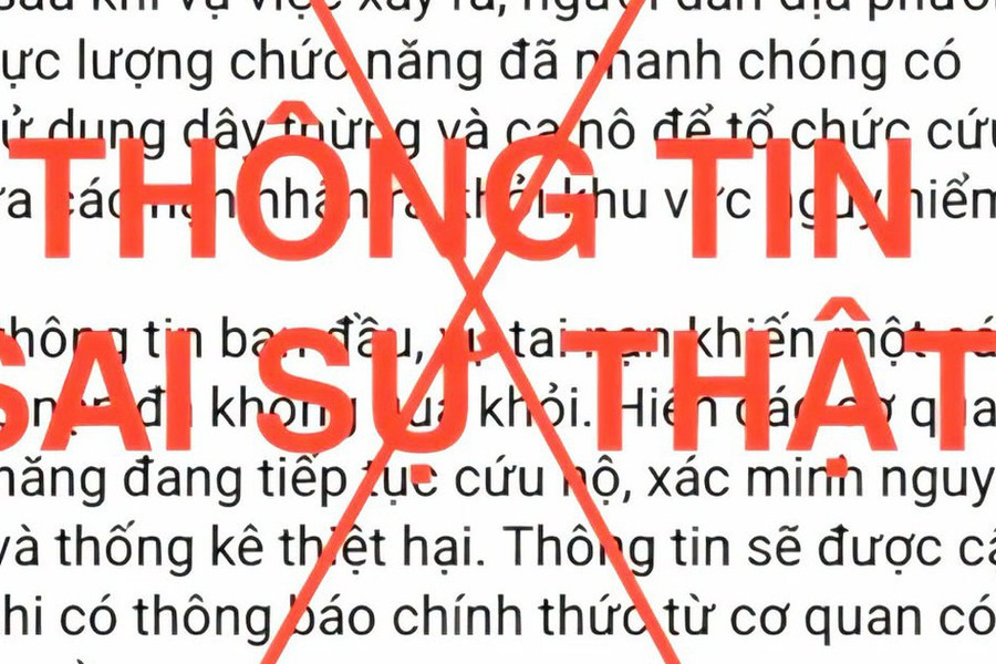 Thông tin xe công vụ lao xuống suối ở Lào Cai là sai sự thật