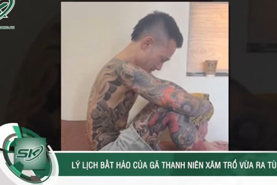 Bắt thanh niên xăm trổ cầm gậy, kiếm truy sát người kinh hoàng, lộ quá khứ 'vào tù ra tội'