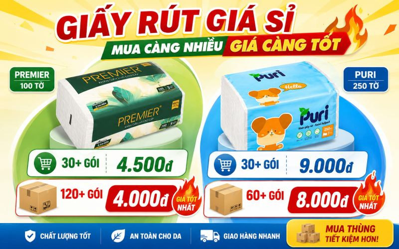 Mẹo nhập giấy rút giá sỉ từ 4.000 đồng giúp chủ quán tối ưu lợi nhuận