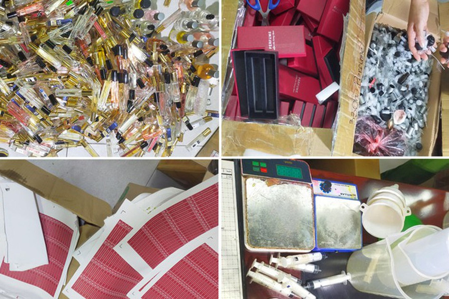 Triệt phá đường dây sản xuất nước hoa giả các thương hiệu nổi tiếng, thu giữ hàng nghìn chai