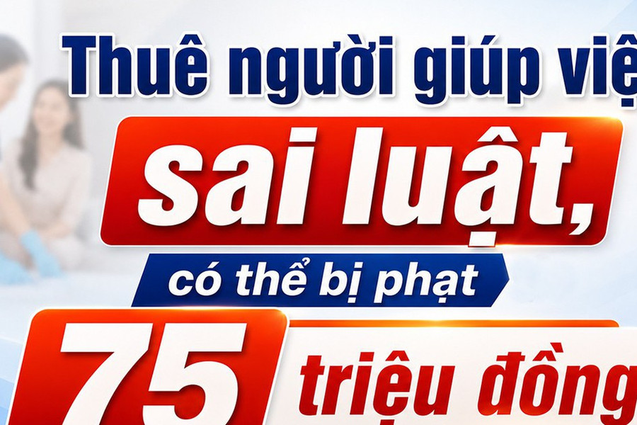 Thuê người giúp việc sai luật có thể bị phạt đến 75 triệu đồng
