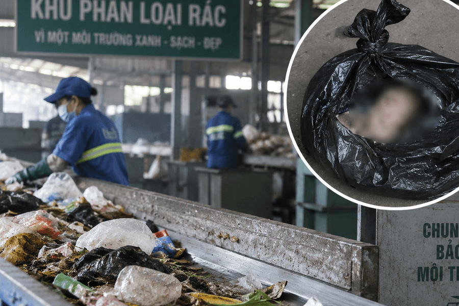 Phát hiện thi thể trẻ sơ sinh trong túi nilon tại khu xử lý rác